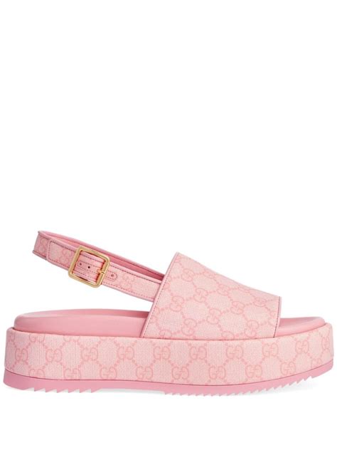 gucci slides womens pink|pink gucci slides platform.